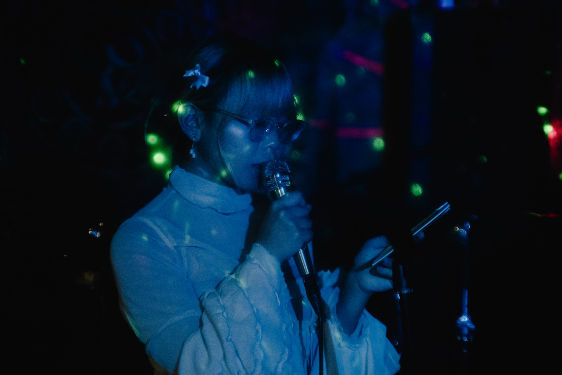 ポエトリー&エレクトロユニット「残響」 ライブ写真 中野MOONSTEP 8